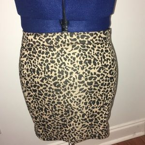 cheetah print skirt